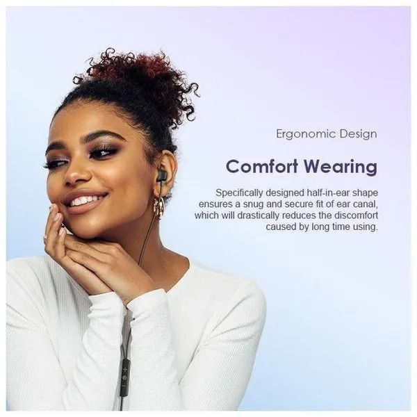 oraimo Halo Airy Type-C Half In-ear Wired Headphones Type C Earphones Premium Sound ium Sound 3-button Remote Control Oraimo type C earphones