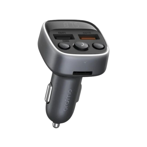 oraimo Boulevard 18W Car Charger 18W Fast Charging BT Supporting 3 Ways of Music Playing Dual USB Output