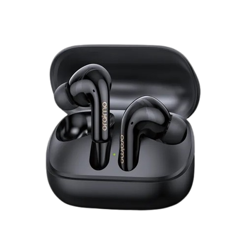 oraimo SpaceBuds N ANC True Wireless Earbuds  38-Hr Long Playtime  Active Noise Cancellation Up to 8.5 hours; the case provides additional 23.5 hours. (ANC ON)
