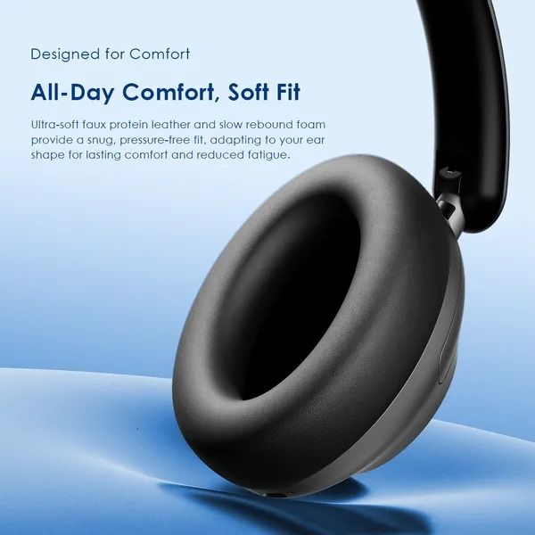 oraimo BoomPop Pro ANC Over-Ear Headphones Oraimo Bluetooth Headphones  Touch & Swipe to Control  82-Hour Long Playtime Hybrid Noise Cancelling  Enhanced Bass Boost Dual Device Connection