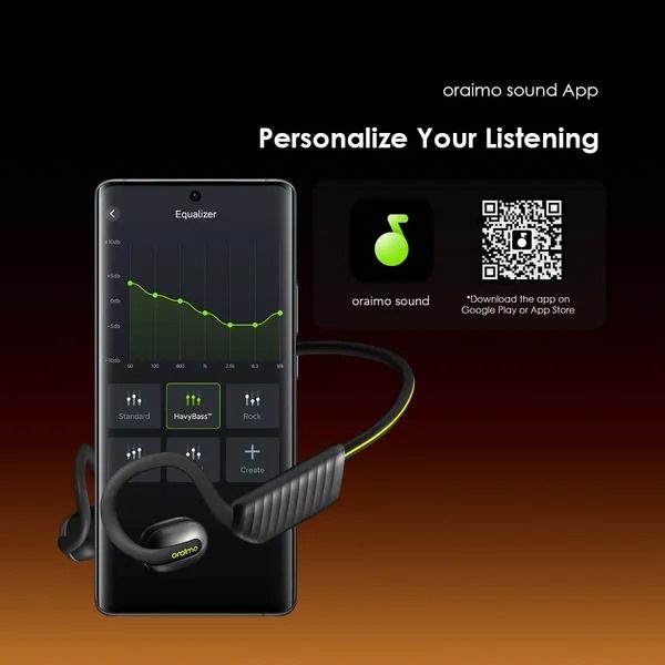 oraimo OpenCirclet 2 IPX5 Steps Tracking Open-Ear Headphones  Open-Ear Bass Boost HD Voice in Calls  IPX5 Waterproof Dual Device Connection Enjoy Seamless Transitions Between Devices