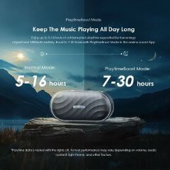 oraimo SpaceBox 8W FM Wireless Speaker  Powerful and Punchy Bass  PlaytimeBoost Mode Battery Capacity：1800mAh/3.7V Audio Output: 8W Charging Input: Type-C Play Mode: BT, TF card, FM radio