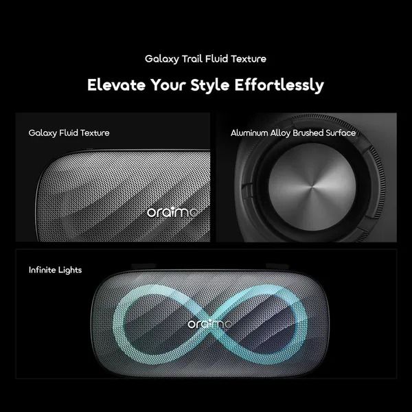 oraimo SpaceBox Pro 80W Karaoke-Support Wireless Speaker Oraimo Portable Speaker Oraimo Bluetooth Portable Big Bass Speaker 6 Hours (Maximum Volume), 10 Hours (Medium Volume) Battery Capacity: 5000mAh