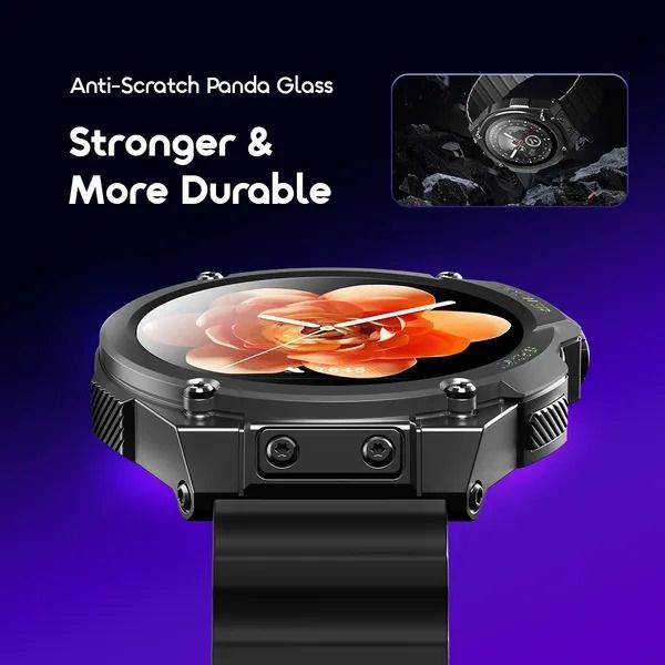 oraimo Watch Nova RV 1.39" HD Video Watch Faces IP68 Smart Watch Wireless HD Calling Video Watch Faces Camera Remote, Preview Sync Anti-scratch Panda Glass Battery Capacity: 300mAh BT Version: V5.3