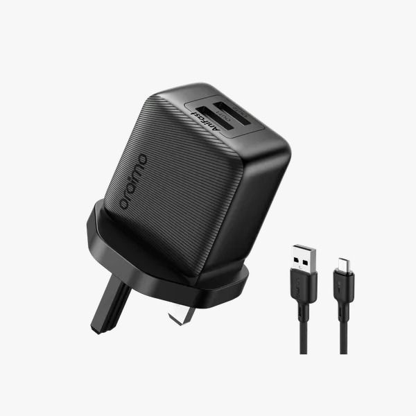 oraimo PowerCube 12 Sleek 12W  Wall Charger Kit Type C 12W Smart Fast Charging  Compact & Portable  Sweat & Fingerprint Resistance  Multi-Protection Safety System