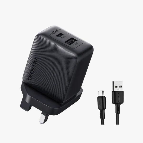 oraimo Cannon 18D 18W Wall Charger Kit with Fast Type C  Cable  Safety Protection AniFast™ Fast Charging  Smart Temperature Management  QC3.0 & PD3.0 Compatible