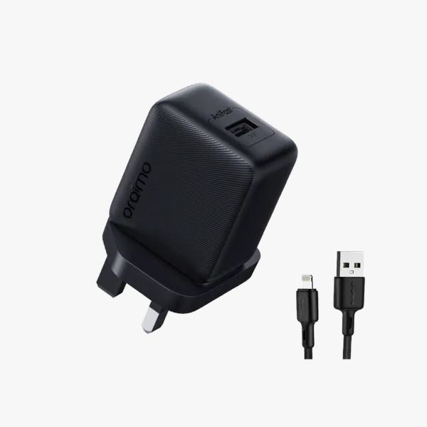 oraimo Cannon 18S 18W Wall Charger Kit with Fast Type C Cable  PE2.0 & QC3.0 Compatible  AniFast™ Fast Charging  Smart Temperature Management Safety Protection