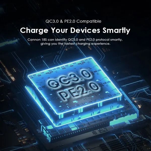 oraimo Cannon 18S 18W Wall Charger Kit with Fast Type C Cable  PE2.0 & QC3.0 Compatible  AniFast™ Fast Charging  Smart Temperature Management Safety Protection