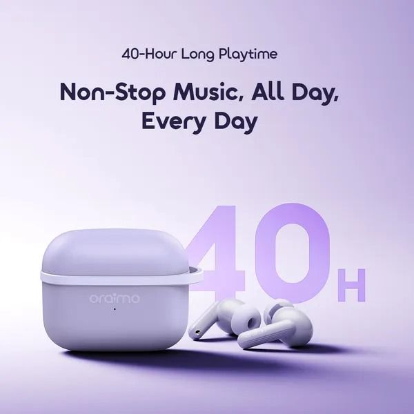 oraimo SpaceBuds Lite Sound360 Anti-Lost True Wireless Earbuds  Sound360 Spatial Audio Smart Earbud Finder Free Anti-Lost Lanyard Included 40-Hr Long Playtime