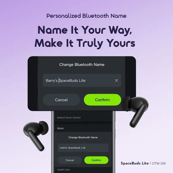 oraimo SpaceBuds Lite Sound360 Anti-Lost True Wireless Earbuds  Sound360 Spatial Audio Smart Earbud Finder Free Anti-Lost Lanyard Included 40-Hr Long Playtime