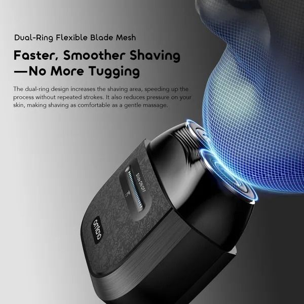 oraimo GoShave Multi-Functional Shaver Slide Switch Wet & Dry Use  Magnetic Shaving Head & Cover  Long-Lasting Battery