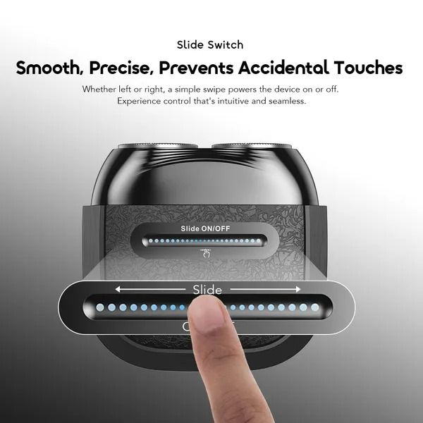 oraimo GoShave Multi-Functional Shaver Slide Switch Wet & Dry Use  Magnetic Shaving Head & Cover  Long-Lasting Battery