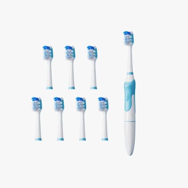oraimo SoniCare Electric Toothbrush  Lasts 120 Days Per Battery  8 Brush Heads Last A Year  20,000 Vibrations Per Minute IPX7 Waterproof Cover Material: PC + ABS