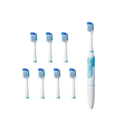 oraimo SoniCare Electric Toothbrush  Lasts 120 Days Per Battery  8 Brush Heads Last A Year  20,000 Vibrations Per Minute IPX7 Waterproof Cover Material: PC + ABS