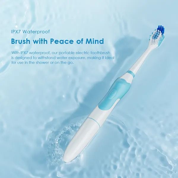 oraimo SoniCare Electric Toothbrush  Lasts 120 Days Per Battery  8 Brush Heads Last A Year  20,000 Vibrations Per Minute IPX7 Waterproof Cover Material: PC + ABS