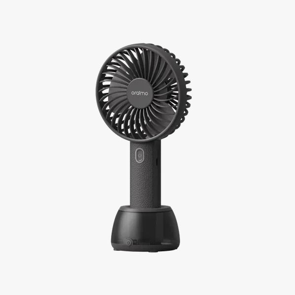 oraimo SmartHandheldfan 2 Handheld Fan with Light Base  8-hour Long Working Time Colorful Light Base 3 Adjustable Speeds  Lightweight & Portable Design