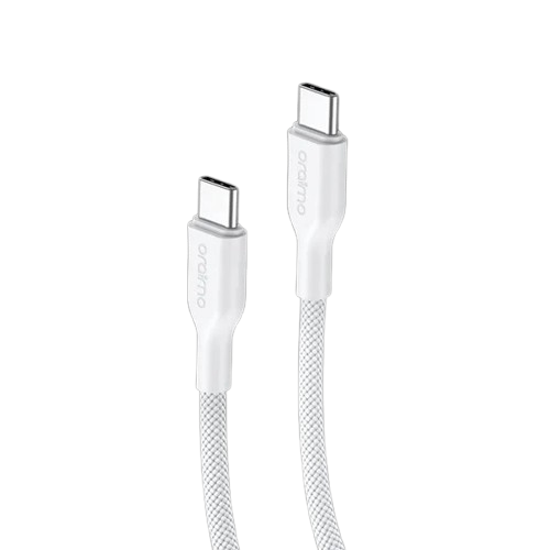 oraimo Braid 3A 60W Fast Charging Type-C to Type-C Cable 1M 3A Fast Charging Type-C to Type-C Cable  High-speed Syncing INCREDIBLY TEAR-RESISTANT Transfer rate: Up to 480Mbps