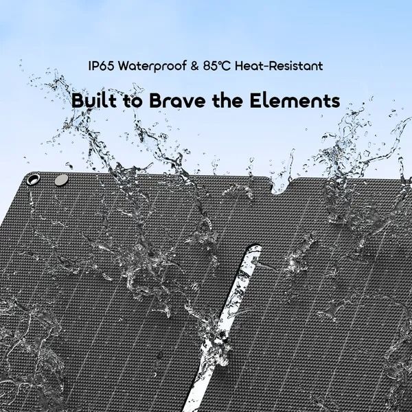 oraimo SolarFlex 30 30W Portable Solar Panel Lightweight and Foldable  Plug and Play Solar Charging  30W Power for Multi-Device Charging Waterproof and Heat Resistant portable solar panel