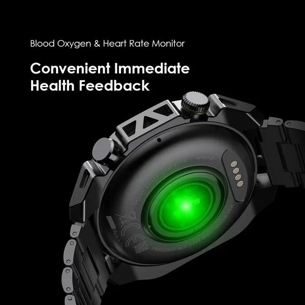 oraimo Watch Pro X 1.43'' Amoled IP68 Smart Watch with 2 Replaceable Watch Cases & Straps Up to 12-Day Usage Time Anti-scratch Panda Glass 2 Extra Replaceable Watch Cases & Straps  IP68 Waterproof