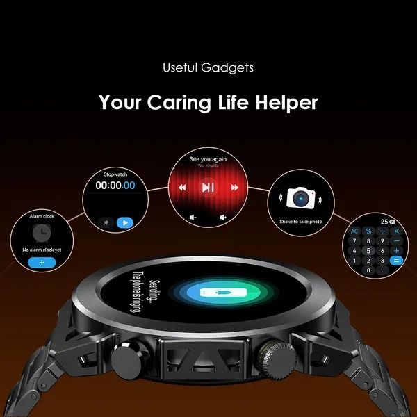 oraimo Watch Pro X 1.43'' Amoled IP68 Smart Watch with 2 Replaceable Watch Cases & Straps Up to 12-Day Usage Time Anti-scratch Panda Glass 2 Extra Replaceable Watch Cases & Straps  IP68 Waterproof