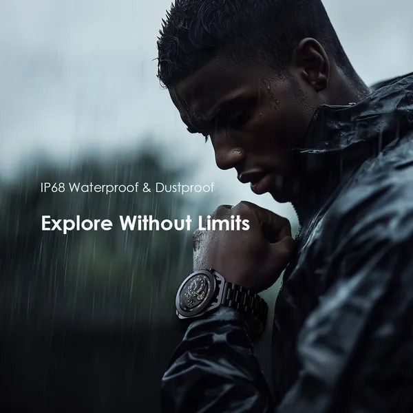 oraimo Watch Pro X 1.43'' Amoled IP68 Smart Watch with 2 Replaceable Watch Cases & Straps Up to 12-Day Usage Time Anti-scratch Panda Glass 2 Extra Replaceable Watch Cases & Straps  IP68 Waterproof