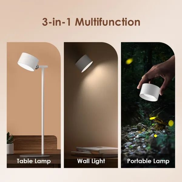 oraimo SmartLamp Flex 4.5W Table Lamp  Magnetic Lamp Head 3 Color Temperature Settings  360° Adjustable Lamp Head
