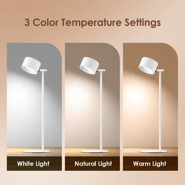oraimo SmartLamp Flex 4.5W Table Lamp  Magnetic Lamp Head 3 Color Temperature Settings  360° Adjustable Lamp Head