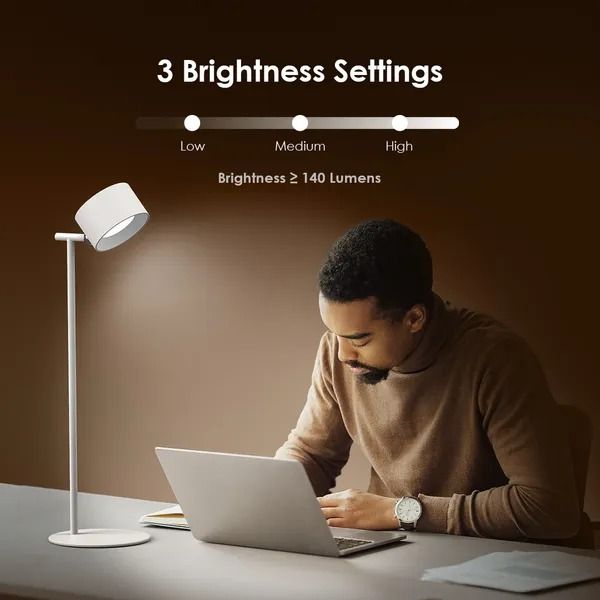 oraimo SmartLamp Flex 4.5W Table Lamp  Magnetic Lamp Head 3 Color Temperature Settings  360° Adjustable Lamp Head