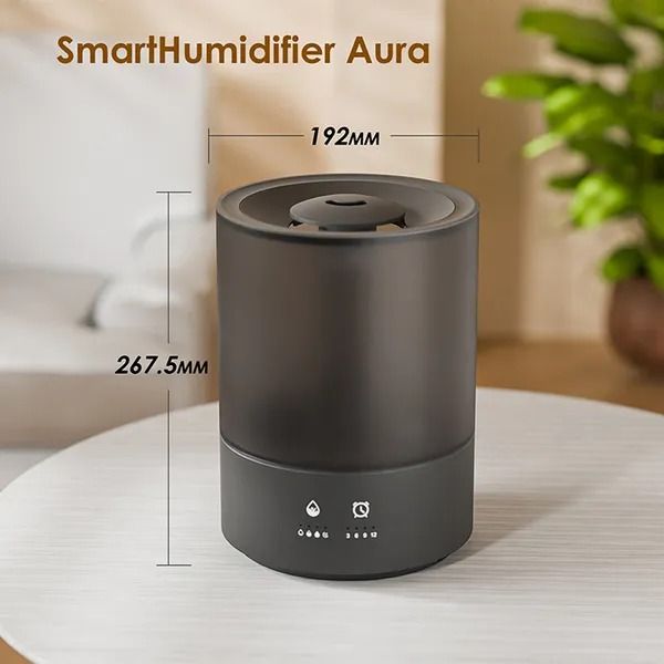 oraimo SmartHumidifier Aura 4L Humidifier 4L Big Capacity  Colorful Ambient Lights Essential Oil Diffusion Timer Setting