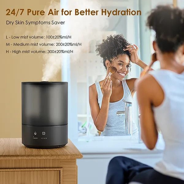 oraimo SmartHumidifier Aura 4L Humidifier 4L Big Capacity  Colorful Ambient Lights Essential Oil Diffusion Timer Setting