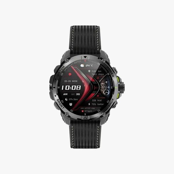 oraimo Watch GT 1.43" AMOLED 3ATM GPS Smart Watch with 2 Replaceable Straps  Up to 25-Day Usage Time 6-Star GPS Tracking  3ATM Waterproof 1.43" AMOLED Screen