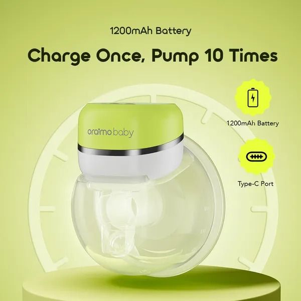 oraimo FreePump Electric Comfortable Wearable Breast Pump Energy Efficient Bpa free Oraimo FreePump Wearable Electric Breast Pump. Hands-Free & Cordless design fits in your bra