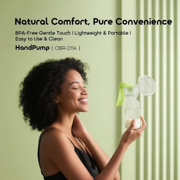 oraimo HandPump BPA-Free Gentle Touch Lightweight Manual Breast Pump  Bpa free  Easy to use & clean  Soft & Comfortable Lightweight & portable