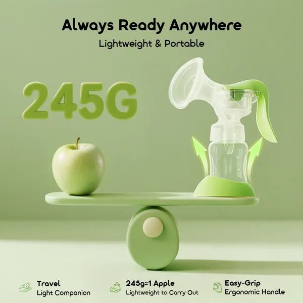 oraimo HandPump BPA-Free Gentle Touch Lightweight Manual Breast Pump  Bpa free  Easy to use & clean  Soft & Comfortable Lightweight & portable