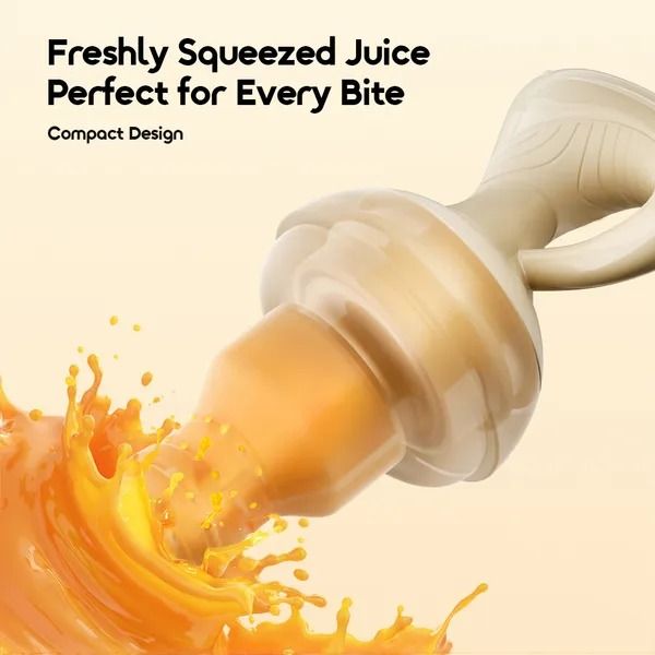 oraimo FruitEase Food Grade Silicone Fruit Food Feeder  Food-grade Material  Easy To Grip  Feeding Friendly Size Silicone Nibbler for Fruits & Veggies. Secure Safety Lock prevents spills. BPA-Free