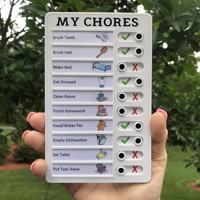 My chores kids checklist,that can be edited to suit your kids daily routine