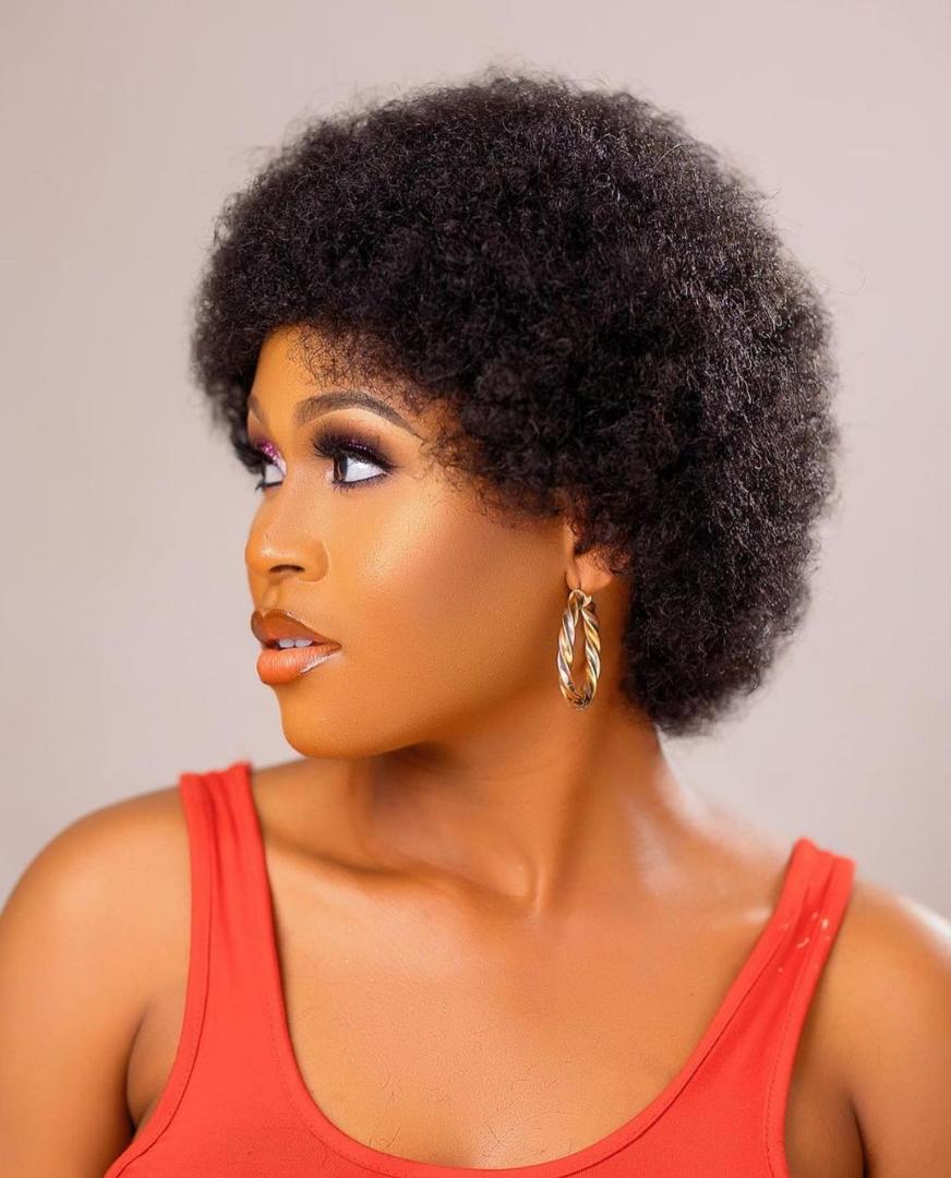 Soft and fluffy afro wig _black