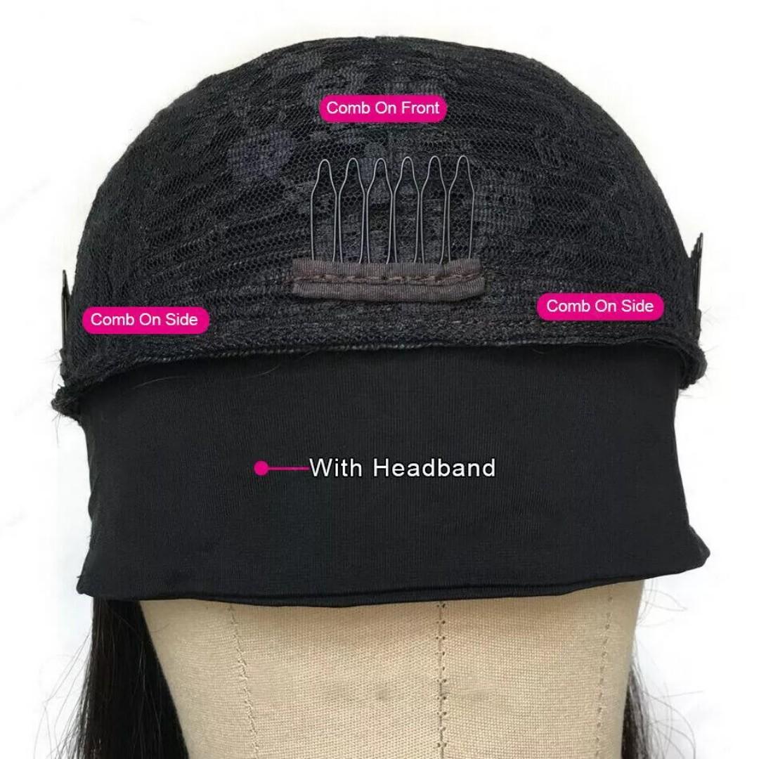 Fashion Bodywave headband wig black and brown plus free gift