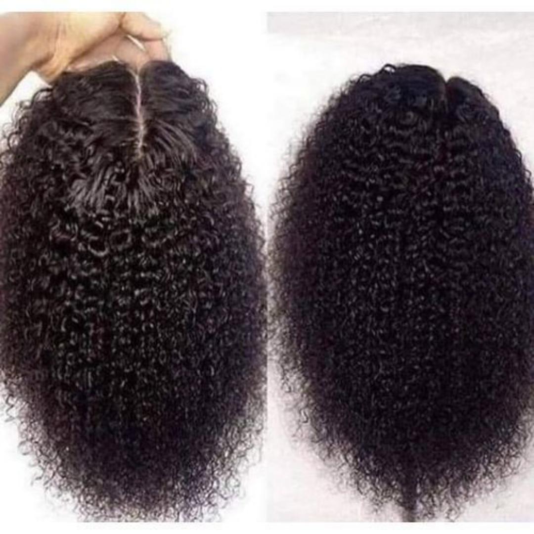 Fashion easy to maintain water wave wig with a la e closure _black