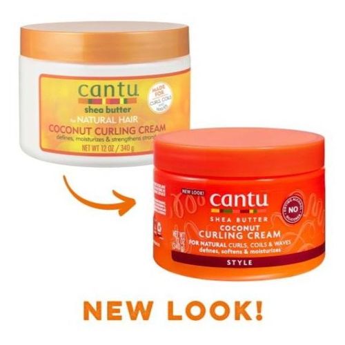 Cantu Shea Butter Coconut Curling Cream For natural Curls,Coils & Waves-340g