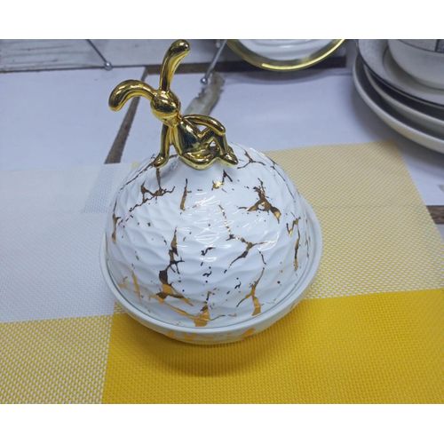 marble sugar dish