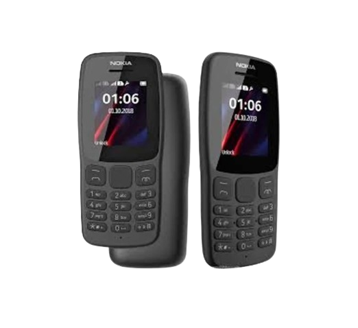 Original New Nokia 106 Feature Phone Kabambe/katululu/mulika mwizi/batton mobile phone 800mAh Battery,1.8'' Display,Dual SIM, FM radio, Flash Light.