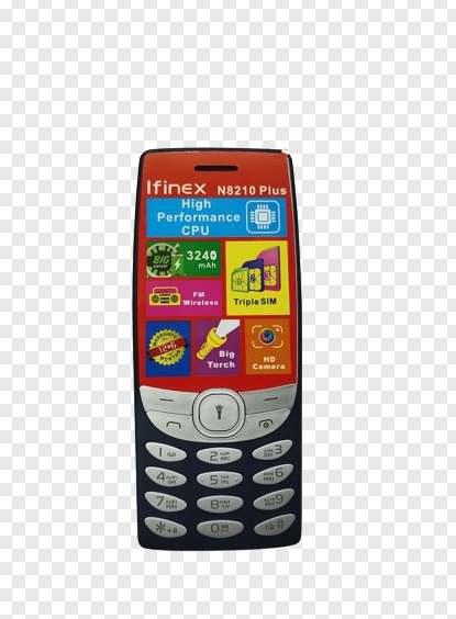 IFINEX N8210 PLUS TRIPPLE SIM-THREE SIM CARD SLOT FEATURE PHONE/KABAMBE/MULIKA MWIZI/BATTON PHONE WIRELESS FM RADIO, STRONG BATTERY 3240 MAH,CAMERA, BIG TORCH 2.8'' SCREEN DISPLAY