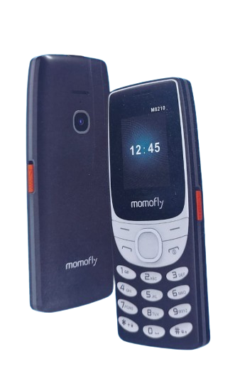(ON OFFER) MOMOFLY M8210 NEW ARRIVAL DUAL SIM TWO 2 SIM CARD SLOTS FM RADIO,CAMERA, BIG BATTERY,TORCH 1.77'' SCREEN KABAMBE/MULIKA MWIZI/FEATURE PHONE WITH ONE YEAR WARRANTY.