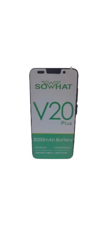 NEW ARRIVAL SOWHAT V20 PLUS 16GB ROM+1GB RAM, 3000MAH BATTERY SCREEN DISPLAY 5.0'' 8MP+5MP CAMERA CHEAP/AFFORDABLE SMART PHONE ANDROID OPERATING SYSTEM.