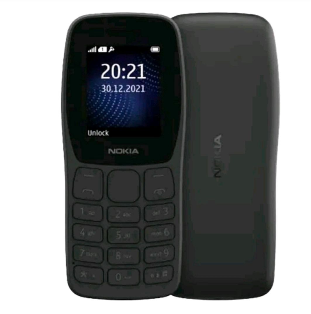 ORIGINAL NOKIA 105 ON OFFER DUAL SIM,FM RADIO,BIG TORCH,SCREEN SIZE 1.77", CAMERA, KABAMBE/KATULULU/BUTTON/FEATURE PHONE, 2000 CONTACTS, 500 SMS.