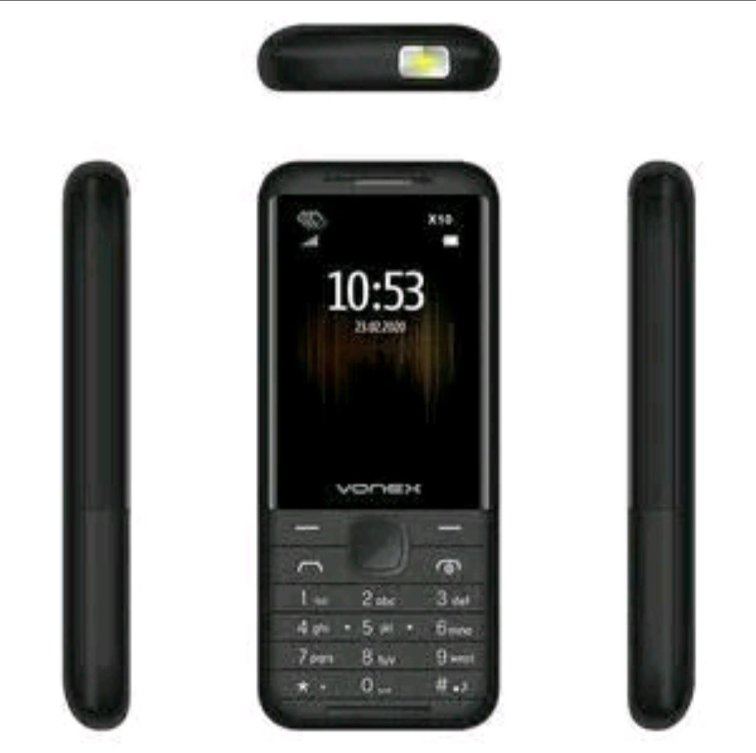 VONEX X10 PLUS 3 THREE SIM CARD BATTERY 1800MAH,CAMERA KABAMBE/KATULULU/MULIKA MWIZI FEATURE PHONE 12 MONTHS WARRANTY.