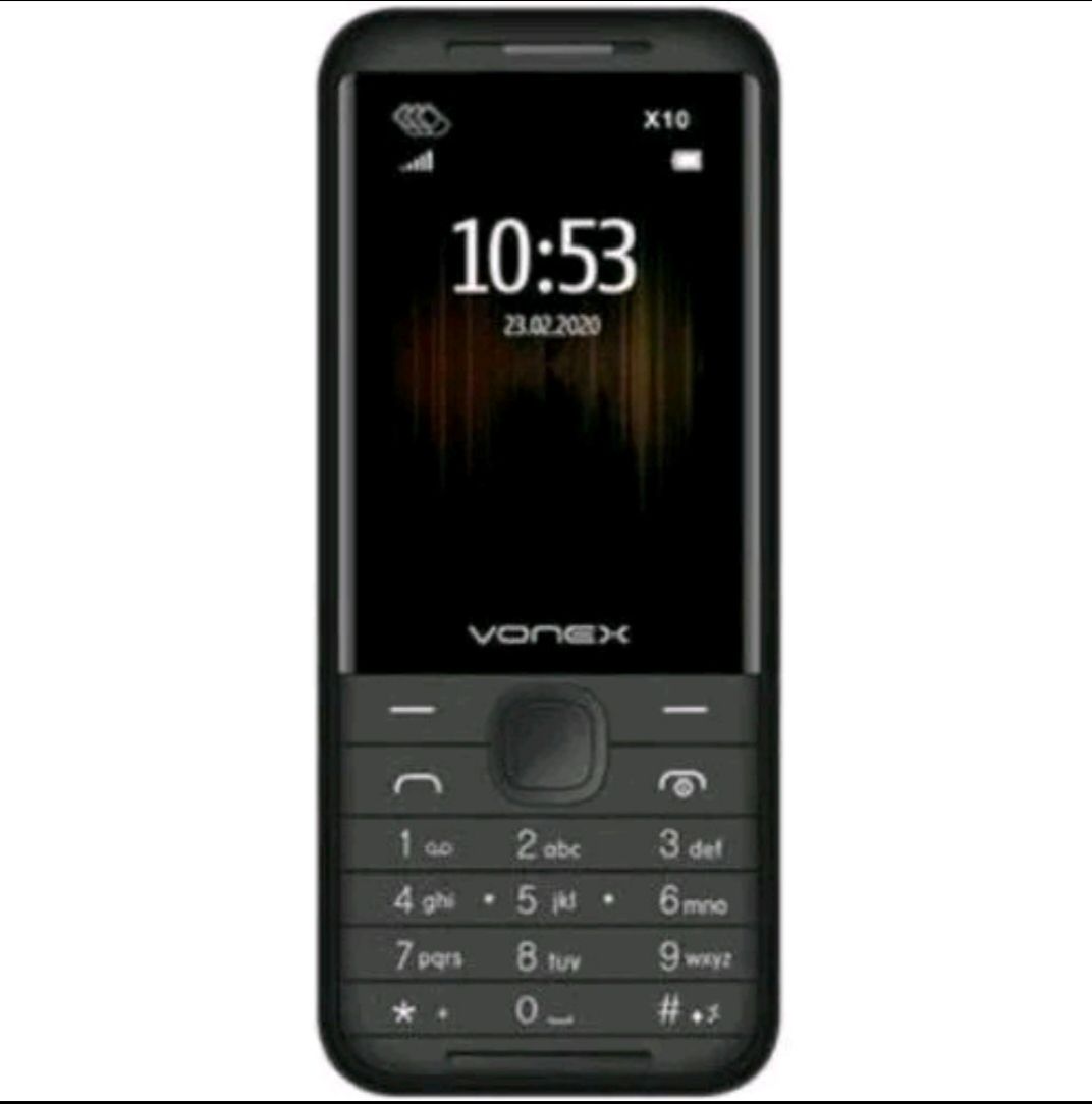 VONEX X10 PLUS 3 THREE SIM CARD BATTERY 1800MAH,CAMERA KABAMBE/KATULULU/MULIKA MWIZI FEATURE PHONE 12 MONTHS WARRANTY.