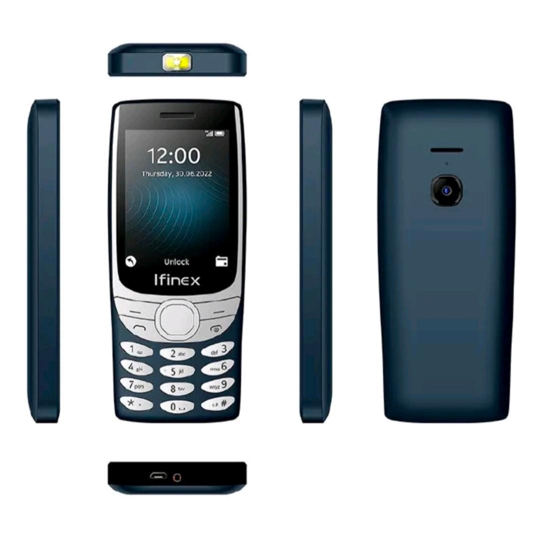 IFINEX N8210 PLUS TRIPPLE SIM-THREE SIM CARD SLOT FEATURE PHONE/KABAMBE/MULIKA MWIZI/BATTON PHONE WIRELESS FM RADIO, STRONG BATTERY 3240 MAH,CAMERA, BIG TORCH 2.8'' SCREEN DISPLAY
