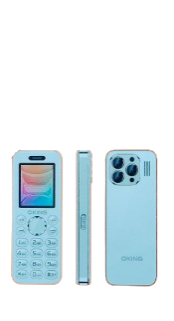 OKING F14 FEATURE PHONE FM RADIO, DUAL SPOTLIGHT TORCH, DUAL SIM CARD, SLIM KABAMBE/MULIKA MWIZI MOBILE PHONE